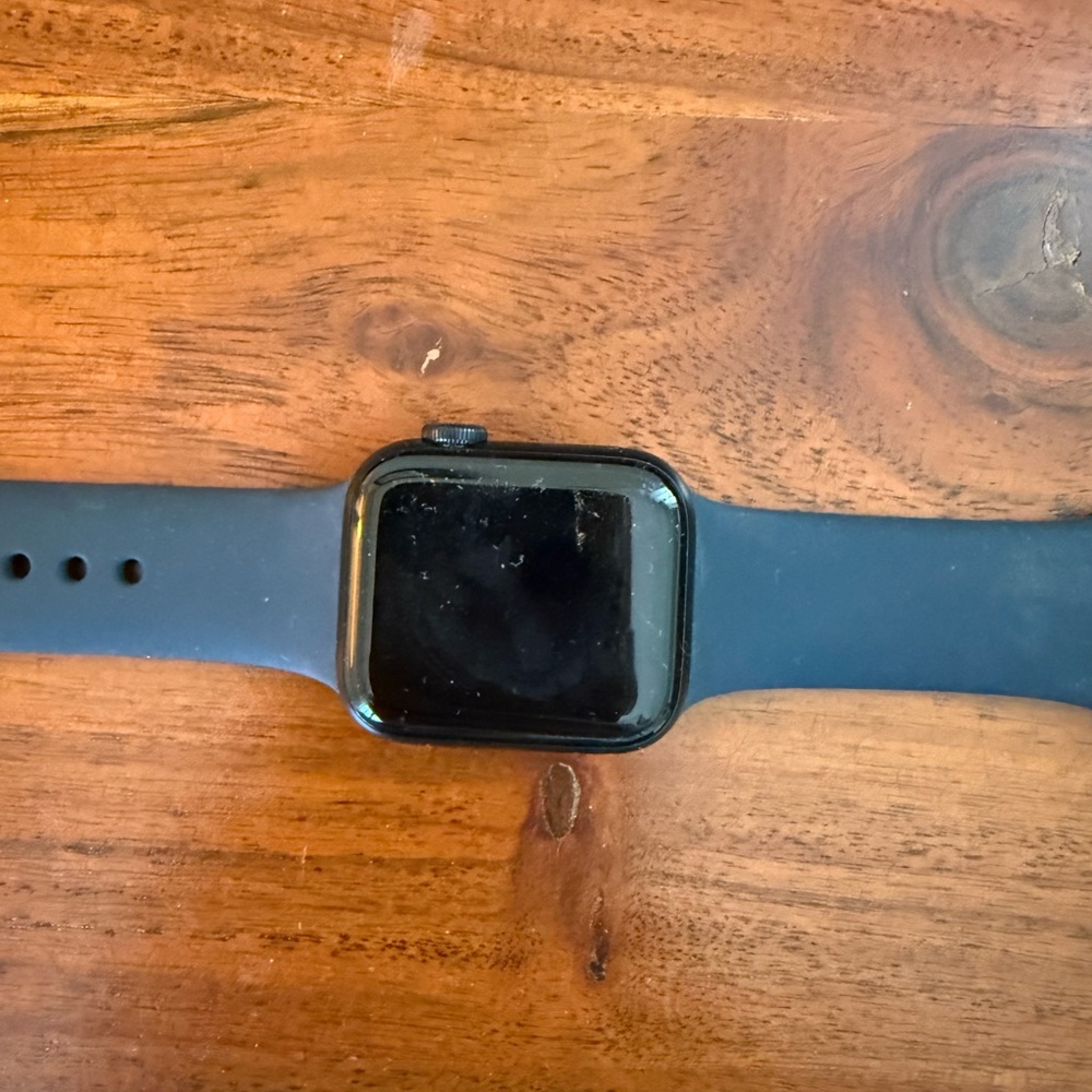 Apple Watch with Black Sport Band